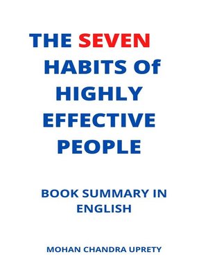 cover image of The Seven Habits of Highly Effective People